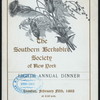 EIGHTH ANNUAL DINNER [held by] SOUTHERN BERKSHIRE SOCIETY OF NEW YORK [at] CLARK'S 22 W. 23RD ST. [NY] (REST;)