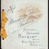 BANQUET TENTH ANNUAL MEETING [held by] MERCHANT TAILOR'S NATIONAL EXCHANGE [at] "HOTEL IROQUOIS, BUFFALO, NY" (HOTEL)