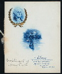 FIRST ANNUAL BANQUET [held by] SOCIETY SONS OF THE REVOLUTION IN THE STATE OF MISSOURI [at] "MERCANTILE CLUB HOUSE, ST. LOUIS MO" (OTHER (PRIVATE CLUB?))