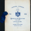ANNUAL DINNER [held by] STATE SOCIETY OF THE CINCINNATI OF NJ [at] "LAUREL-IN-THE-PINES, LAKEWOOD, NJ" (HOTEL)