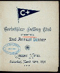 2ND ANNUAL DINNER [held by] CORINTHIAN SAILING CLUB OF MONTREAL [at] QUEEN'S HOTEL (HOT;)
