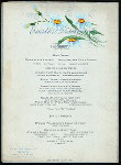 EASTER DINNER [held by] CHICAGO BEACH HOTEL [at] "CHICAGO, IL." (HOTEL)