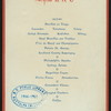 MENU [held by] ROUNDABOUT DINING CLUB [at] "HOTEL ST. GEORGE, NYACK, NY" (HOT;)