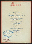 MENU [held by] ROUNDABOUT DINING CLUB [at] "HOTEL ST. GEORGE, NYACK, NY" (HOT;)