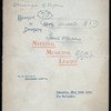 BANQUET TO DLEGATES OF THE NATIONAL MUNICIPAL LEAGUE [held by] CITIZENS OF CLEVELAND [at] THE HOLLENDEN [CLEVELAND OH?] (HOTEL)