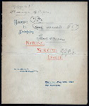 BANQUET TO DLEGATES OF THE NATIONAL MUNICIPAL LEAGUE [held by] CITIZENS OF CLEVELAND [at] THE HOLLENDEN [CLEVELAND OH?] (HOTEL)