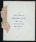 BOARD OF DIRECTORS DINNER [held by] MERCANTILE CLUB [at] UNION LEAGUE PHILADELPHIA [PA?] ((PRIVATE CLUB?))
