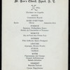 CONSECRATION DINNER [held by] ST. ANN'S CHURCH [at] "HOTEL ST. GEORGE, NYACK, NY" (HOTEL)