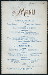 DINNER [held by] HARVARD 1860 (CLASS OF?) [at] "PARKER HOUSE, BOSTON,MA" (HOTEL;)