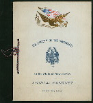 ANNUAL BANQUET [held by] SOCIETY OF THE CINCINNATI IN THE STATE OF NEW JERSEY [at] "ELBERON, NJ"
