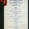 FIRST ANNIVERSARY BANQUET TENDERED TO THE SADDLERY BUYERS OF NEW YORK [held by] COSMOPOLITAN CLUB [at] "COSMOPOLITAN HOTEL, NEW YORK, NY" (HOT;)