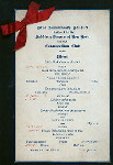 FIRST ANNIVERSARY BANQUET TENDERED TO THE SADDLERY BUYERS OF NEW YORK [held by] COSMOPOLITAN CLUB [at] "COSMOPOLITAN HOTEL, NEW YORK, NY" (HOT;)