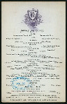 MENU [held by] THE ROCKINGHAM [at] "NARRAGANSETT, RI" (HOT;)