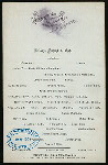 SUPPER MENU [held by] THE ROCKINGHAM [at] "NARRAGANSETT PIER, RI" (HOT;)