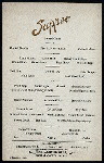 SUPPER MENU [held by] THE CONTINENTAL [at] "NARRAGANSETT PIER, RI" (HOT;)