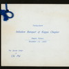 24TH INITIATION BANQUET OF KAPPA CHAPTER [held by] THE SECRET ORDER OF CHI PHI [at] EMPIRE PARLORS (OTHER (CLUB?);)