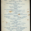 DINNER [held by] HOTEL CHAMBERLIN [at] "OLD POINT COMFORT, VA" (HOTEL;)