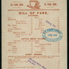 BILL OF FARE [held by] DENNETT'S [at] "25 PARK ROW, NEW YORK, NY" (REST;)