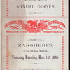23RD ANNUAL DINNER [held by] ASSOCIATED PIONEERS OF THE TERRITORIAL DAYS OF CALIFORNIA [at] ZANGHERI'S 17 EAST 22 ST. NY (REST;)