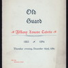DINNER [held by] ALBANY ZOUAVE CADETS [at] "ALBANY CLUB (ALBANY, NY)" (OTHER (CLUB);)