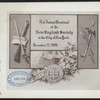 DINNER [held by] NEW ENGLAND SOCIETY IN THE CITY OF NEW YORK [at] "WALDORF,[NEW YORK, NY]" (HOTEL;)