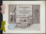 DINNER [held by] NEW ENGLAND SOCIETY IN THE CITY OF NEW YORK [at] "WALDORF,[NEW YORK, NY]" (HOTEL;)