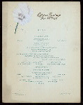 EASTER SUNDAY DINNER [held by] MANSION HOUSE [at] "MORRISTOWN, NJ" (HOT;)
