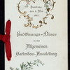 OPENING DINNER [held by] ALLGEMEINEN GARTENBAU-AUSSTELLUNG [at] "HAMBURG,GERMANY"