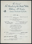 DINNER [held by] TENNESSEE CENTENNIAL EXPOSITION [at] [SR RR]ENROUTE NASHVILLE TO WASHINGTON [DC] (RR;)