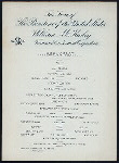 BREAKFAST [held by] TENNESSEE CENTENNIAL EXPOSITION [at] [SR RR]ENROUTE NASHVILLE TO WASHINGTON [DC] (RR;)