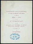 LUNCHEON  TO THE REPRESENTATIVES OF THE CHAMBERS OF COMMERCE OF MEXICO, SOUTH AND CENTRAL AMRICA [held by] CHAMBER OF COMMERCE OF THE STATE OF NEW YORK [at] "DELMONICO'S, NEW YORK, NY" (REST;)