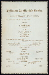 BREAKFAST FOR GUESTS OF MINNESOTA IRON COMPANY [held by] PULLMAN VESTIBULED TRAIN [at] PULLMAN CAR (RR;)