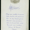 DINNER [held by] ? [at] ?