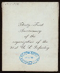 31ST ANNIVERSARY [held by] 5TH CORPS-21ST REGIMENT-2ND DIV. [at] "HOTEL CHAMPLAIN,CLINTON COUNTY, NY" (HOTEL;)