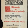 DINNER [held by] SANTA GIERTRUDZ GILLE-SCHWA [at] "STOCKHOLM, SWEDEN" (REST(?);)