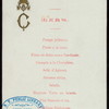 DINNER [held by] KING OF SIAM [at] "TAPLOW COURT, LONDON, ENGLAND" (FOR;)