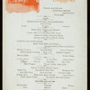 DINNER [held by] FABYAN HOUSE [at] "WHITE MOUNTAINS, NH" (HOTEL;)