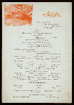 DINNER [held by] FABYAN HOUSE [at] "WHITE MOUNTAINS, NH" (HOTEL;)
