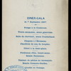 DINER-GALA [held by] QUEEN WILHELMINA [at]