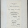 DINNER FOR DR. G.C.WEBER AND FRIENDS [held by] DR. H. G. SHERMAN [at] "UNION CLUB, CLEVELAND, OH" (OTHER (PRIVATE CLUB);)