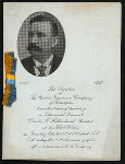 TESTIMONIAL DINNER TO PRES. CHARLES L. HOLLINSHEAD ON HIS 25TH ANNIVERSARY WITH COMPANY [held by] DIRECTORS OF THE UNION INSURANCE COMPANY [at] "HOTEL WALTON, PHILADELPHIA, PA" (HOT;)