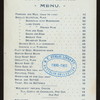 BUFFET CAR SERVICE [BREAKFAST] [held by] CANADIAN PACIFIC RAILWAY [at] EN ROUTE (RR;)