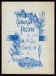 DINING CAR SERVICE (DINNER?) [held by] CANADIAN PACIFIC RAILWAY [at] RN ROUTE (RR;)