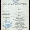 ANNUAL DINNER OF THE 3RD BATTALION [held by] QUEEN'S ROYAL WEST KENT REGIMENT [at] "GRAND HOTEL,LONDON, ENGLAND" (HOTEL;)