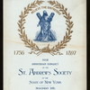 BANQUET [held by] ST.ANDREWS SOCIETY OF THE STATE OF NEW YORK [at] "DELMONICO'S, NY" (REST;)