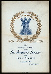BANQUET [held by] ST.ANDREWS SOCIETY OF THE STATE OF NEW YORK [at] "DELMONICO'S, NY" (REST;)
