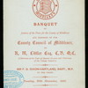 BANQUET FOR R.M.LITTLER [held by] JUSTICES OF THE PEACE FOR THE COUNTY OF MIDDLESEX AND MEMBERS OFTHE COUNTY COUNCIL OF MIDDLESEX [at] "MARBLE SALON,GRAND HOTEL,LONDON" (FOREIGN;)