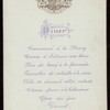 DINNER [held by] ? [at] ? (FOREIGN;)
