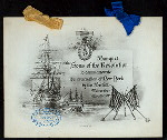 BANQUET [held by] SONS OF THE REVOLUTION [at] "DELMONICOS,[NY]" (REST;)