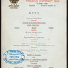 25TH ANNUAL DINNER [held by] WESLEYAN UNIVERSITY CLUB OF NEW YORK [at] "SAVOY HOTEL, NEW YORK, NY" (HOT;)